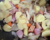 白菜大根消費　ベーコンの具沢山シチュー作り方3写真