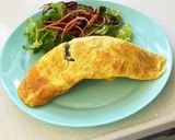 挽肉とポテトとチーズのオムレツ作り方9写真