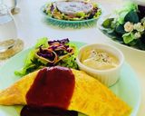 挽肉とポテトとチーズのオムレツ作り方10写真