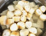味噌汁①お麩と豆腐作り方4写真