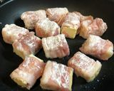 厚揚げの肉巻き　生姜風味の麺つゆ出汁で作り方3写真