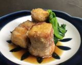 厚揚げの肉巻き　生姜風味の麺つゆ出汁で作り方5写真