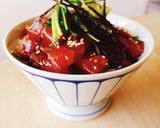 一晩寝かせたねっとり漬け丼☆恵方巻の残り作り方2写真