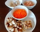里芋と鶏肉の炊き込みご飯作り方1写真