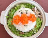 大根おろしアートでアンパンマンのみぞれ鍋作り方3写真