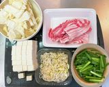 キムチ鍋風麻婆豆腐♫作り方1写真