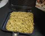 ホットサンドメーカーで瓦そば作り方2写真