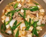 キムチ鍋風麻婆豆腐♫作り方4写真