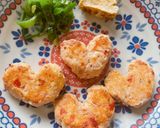 トマトで作る♡赤いハートのハンバーグ♡作り方4写真