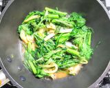 豚こま肉と春菊とトマトの焼うどん作り方4写真