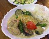 ＃ワンプレート　グリーンカレー作り方10写真