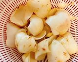 ゆり根と鶏ひき肉の卵とじ作り方1写真