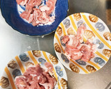 コク旨きな粉甘辛あん豚こま大根青椒肉絲風作り方3写真