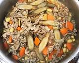 大豆と豚肉のほっこり煮物♪作り方4写真