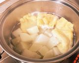 大根と卵入りお揚げの煮物　鶏がらスープで作り方6写真