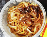 玉ねぎと極太焼きそばウスターソース炒め作り方7写真