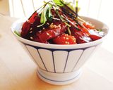 一晩寝かせたねっとり漬け丼☆恵方巻の残り作り方3写真