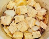 簡単♪ほっこり♡玉ねぎのシンプルな肉豆腐作り方6写真