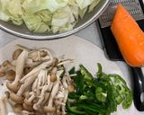 　鮭、キャベツ味噌バター蒸し作り方1写真