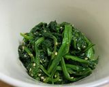 ほうれん草の胡麻和え作り方7写真