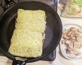 麺をほぐさない、パリパリモチモチ焼きそば作り方4写真