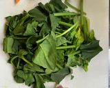 ほうれん草のあんかけ丼作り方1写真