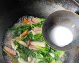 ほうれん草のあんかけ丼作り方3写真