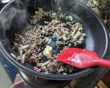 節約応援!彩り鮮やか豆苗ひき肉チャーハン作り方4写真