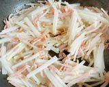 島の匠ベーコンの大根きんぴら作り方3写真
