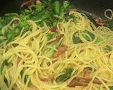 菜の花とベーコンのパスタ作り方6写真
