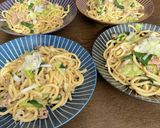 群馬だんべぇーパスタ(バター醤油風味)作り方8写真