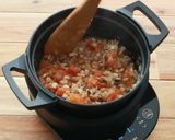 無水電気鍋で簡単＊福豆キーマカレー作り方4写真