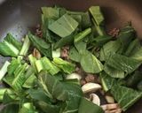トマト缶ほうれん草マッシュルームのパスタ作り方4写真