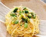 ブロッコリー、枝豆、桜えびの和風パスタ作り方4写真