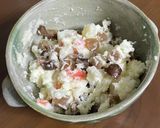 完成まで1分！いぶりがっこポテトサラダ作り方3写真