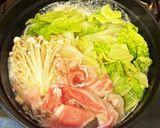 白だし＋白菜＋豚肉のカンタンざっくり鍋作り方4写真