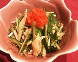 長芋きゅうり水菜のオイスター風味サラダ♪作り方3写真