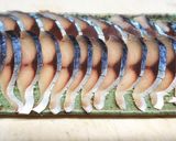 〆サバのなますでくるんでワサビでパクリ作り方1写真