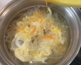 味噌汁③玉ねぎとたまご作り方9写真