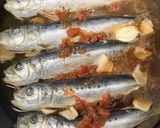 いわしの丸干し梅にんにく生姜煮作り方4写真