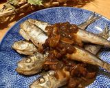 いわしの丸干し梅にんにく生姜煮作り方10写真