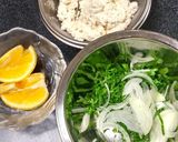 30*菜の花と玉葱の豆腐レモン和えサラダ作り方2写真