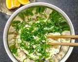 30*菜の花と玉葱の豆腐レモン和えサラダ作り方3写真