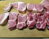 豚肉の赤ワイン煮込み作り方1写真