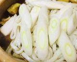 スキヤキ風●あまから煮込みうどん作り方2写真
