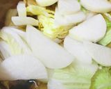 鶏スキ風●あまから煮込みうどん鍋作り方1写真