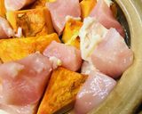 鍋の素●かいわれ鶏肉＆キムチのお鍋作り方2写真