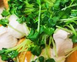 鍋の素●かいわれ鶏肉＆キムチのお鍋作り方4写真