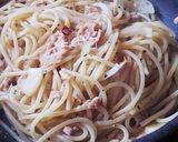 おうちカフェ★ツナと玉ねぎのパスタ作り方5写真