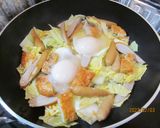 簡単大量の白菜の目玉焼き作り方6写真